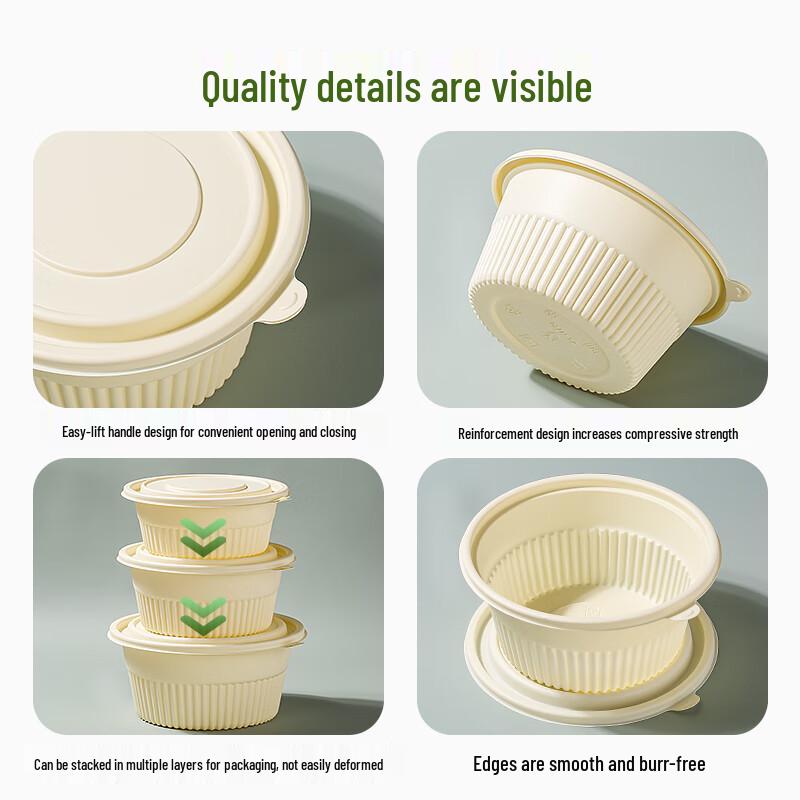 Homeglen Biodegradable Corn Starch Food Boxes