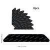 8 Stück Teppichmatte Anti-Rutsch-Patch PU Wiederverwendbar Waschbar Rückstandsfrei Anti-Roll-Teppich-Patch Doppelseitiger Fixier-Patch