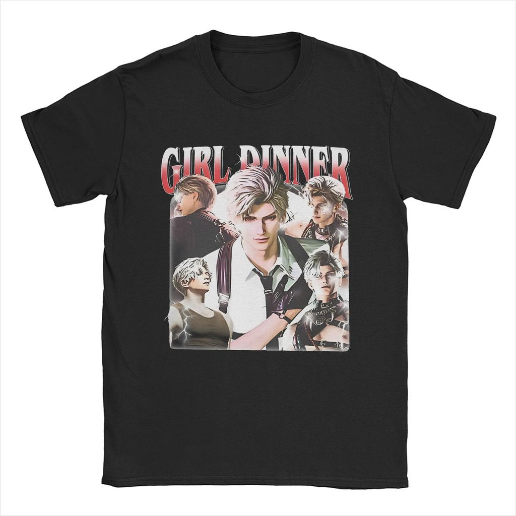 Rafayel Love and Deepspace Girl Dinner T-Shirt for Men Otome Game Anime Cool Cotton Tee Shirt Short Sleeve T Shirt Adult merch