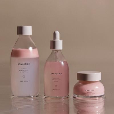 Revitalisierende Roseninfusion 3-teiliges Set Reinigungsprodukt Geschenk Hauttoner
