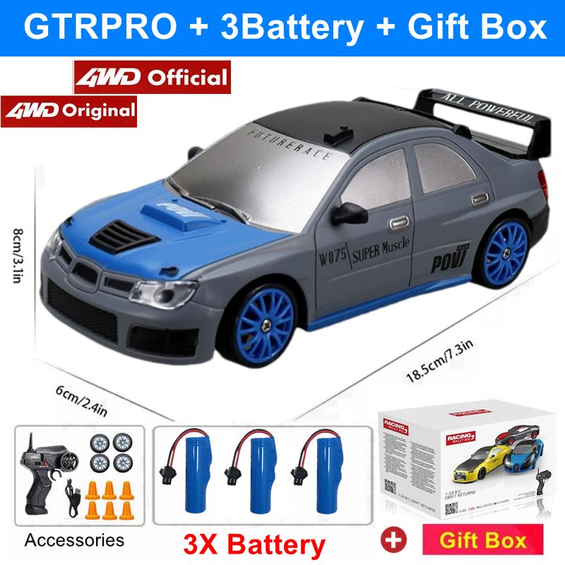 Rc Drift Car With Led Light Remote Control Vehicle Ae86 Professional High Speed Racing Toys For Kids Children Adults Gifts