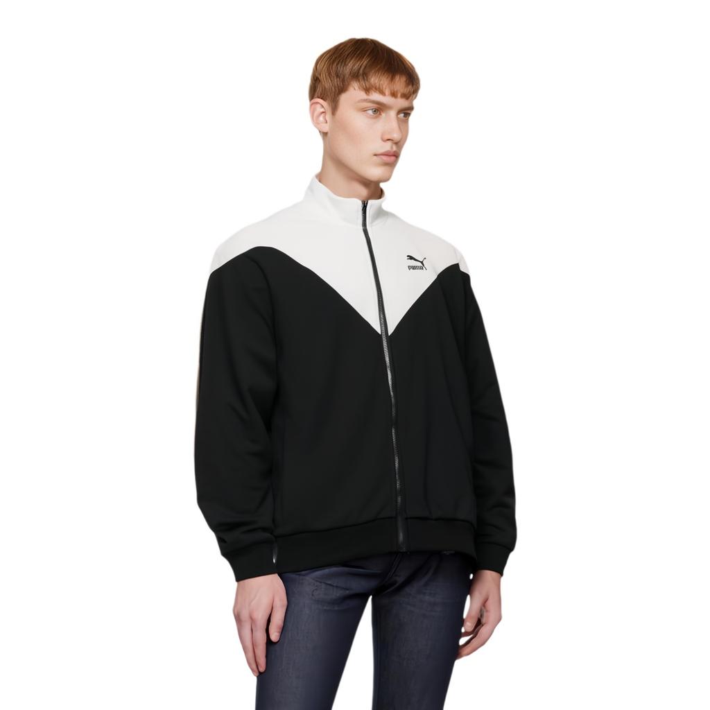 PUMA Iconic Mcs Coats Track Jacket 'Black White' Men's 597674-01
