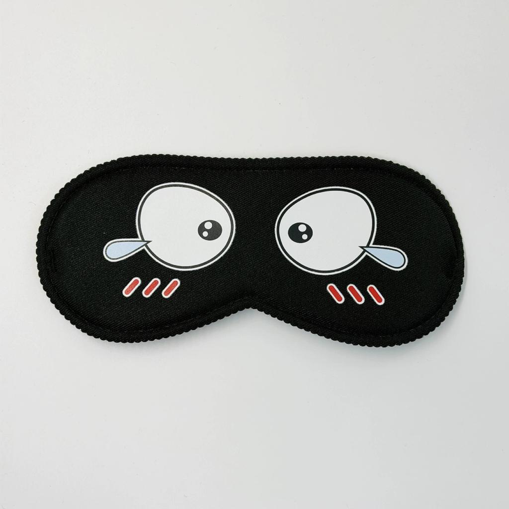 Sleeping Cute Mask Cartoon Pattern Cover Slaapmasker Blockout Eye Comfort Blindfold Concave Light with Women Men Aid Eye Travel