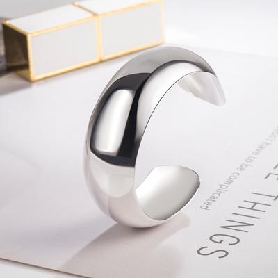 Bracciale rigido da braccio in argento sterling 100% 925 largo 23 mm, regalo 