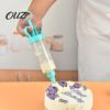 DIY Pastry Decoration Set Dessert Cake Icing Dispenser, 8/11 Interchangeable Nozzles Piping Tips, Easy Control Decorator Ergonomic Transparent Barrel