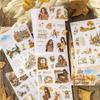 20sheets/bag Golden Autumn Daily Life Theme Die Cut Sticker Sheets For Scrapbooking DIY Frame Collage Decoration Laptop Sticker