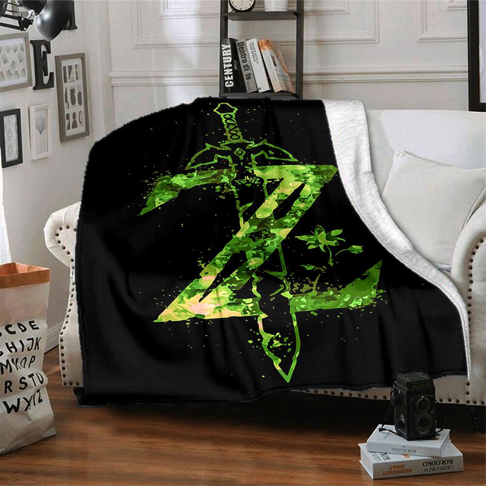 1pc Shiny Shield Fantasy Artwork flannel Blanket for Super Soft Cute Comfort Blanket for Travel Bedding Couch Sofa Blanket Y82549