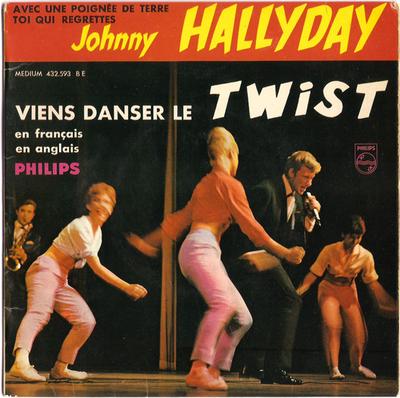 7inch Record JOHNNY HALLYDAY - Viens Danser Le Twist 432593 Philips 1961 France Rock Used