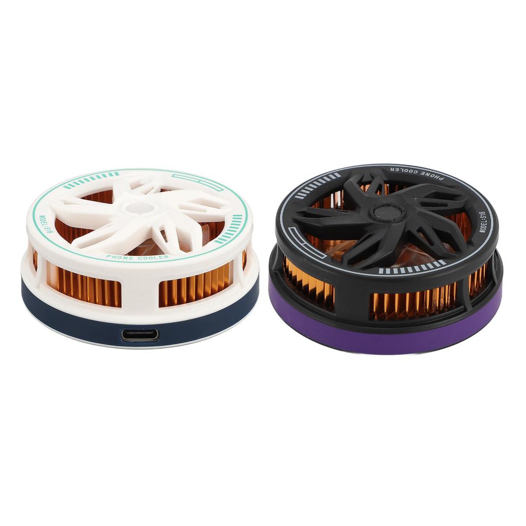 Phone Cooler 15W Magnetic Adsorption Quiet Portable Cell Phone Radiator Cooling Fan for Gaming Live 