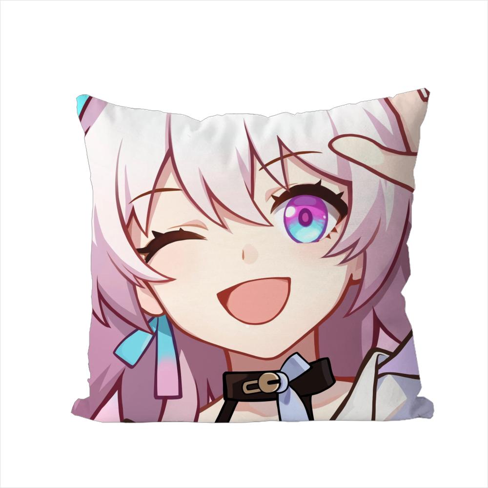Honkai Star Rail Pillow Case For Car Sofa Decorative Home Doublesided Print Plush Square Throw Pillow Cushion Cover