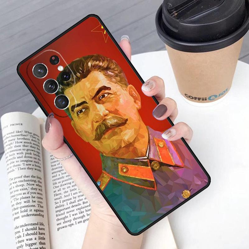 Russian Commander Stalin phone case Cover For Samsung Galaxy S24 S25 Ultra S21 S22 Ultra S10E Note 10 Plus Note 20 FE S23
