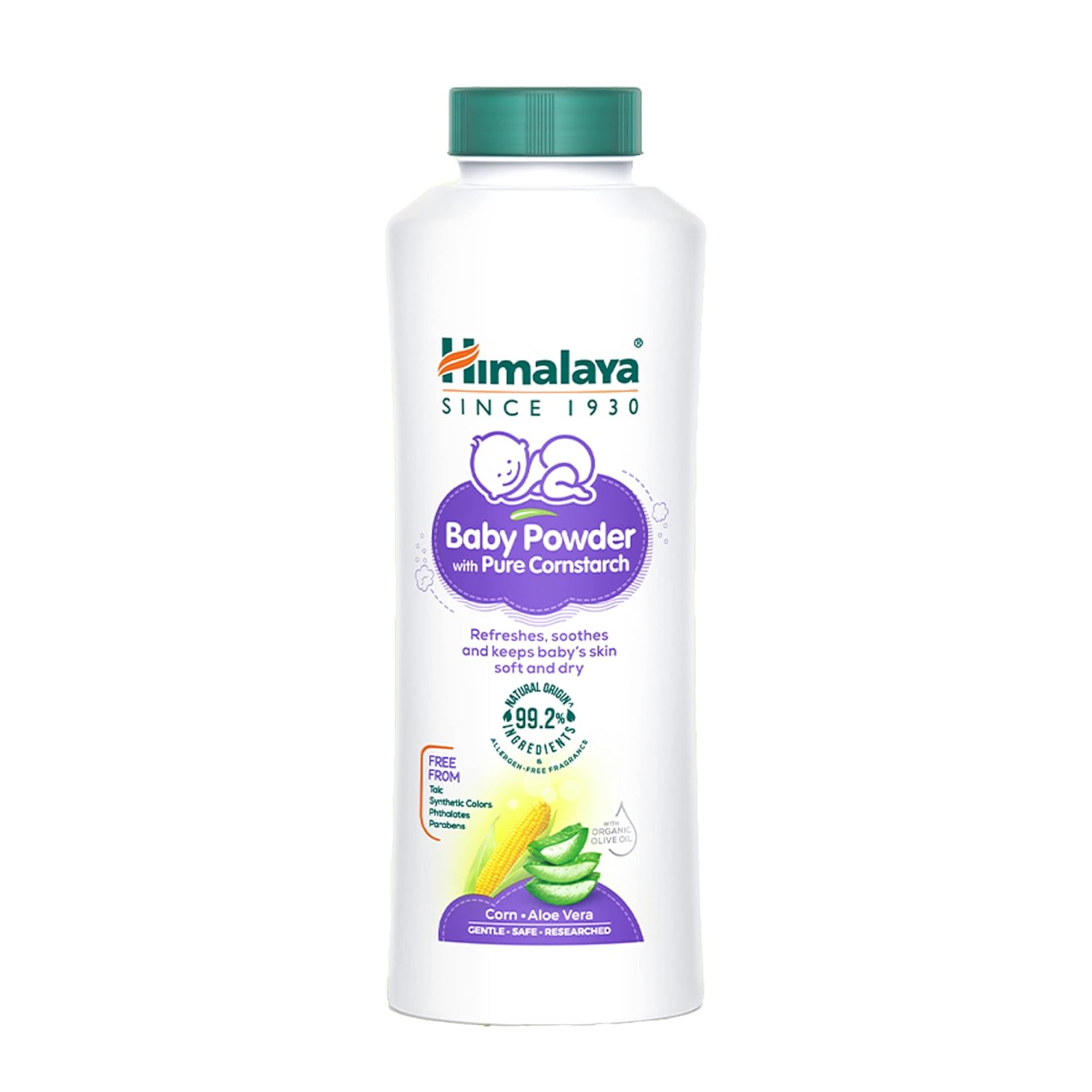 

Himalaya Baby Powder with Pure Corn Starch 200g Pack of 1 for Soft Dry Delicate Skin