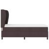 Boxspring Bed with Mattress Dark Brown 90 x 190 cm Fabric