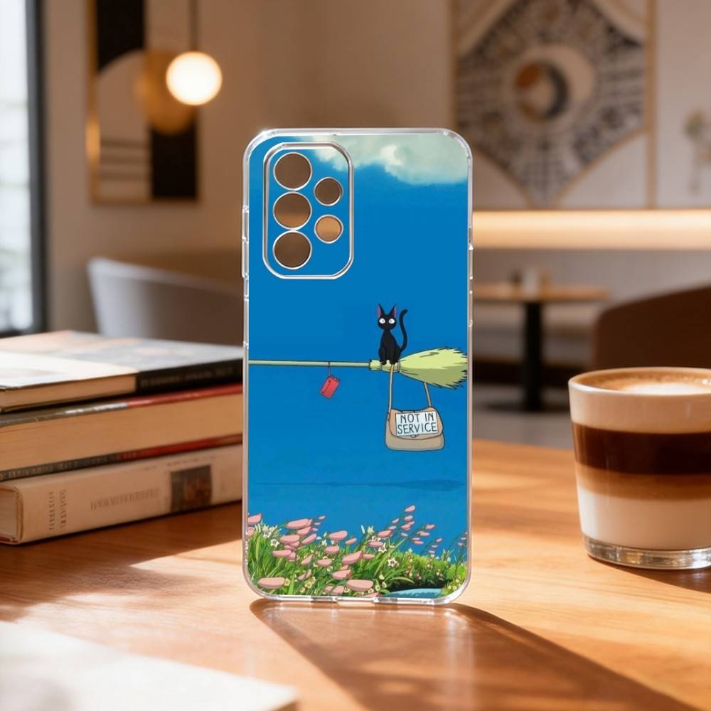 Kiki die kleine Hexe Lieferservice Handyhülle für Samsung S25,S24,S21,S22,S23,S30,Ultra,S20,Plus,Fe Transparente Hülle