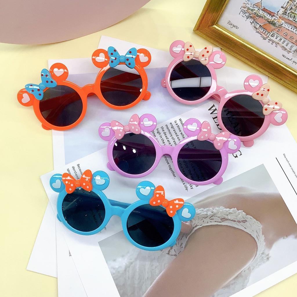 Fashion Cute Children'S Sunglasses Cartoon Concave Baby Sunglasses Travel Uv Protection Children'S Sunshade Glasses