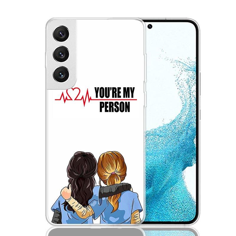 

Greys Anatomy Person Case Phone Cover for Samsung Galaxy S24 S25 Ultra S23 Plus S22 + S21 S20 FE S10 S25Plus Trend Fundas S24 Ul Samsung S24 Ultra