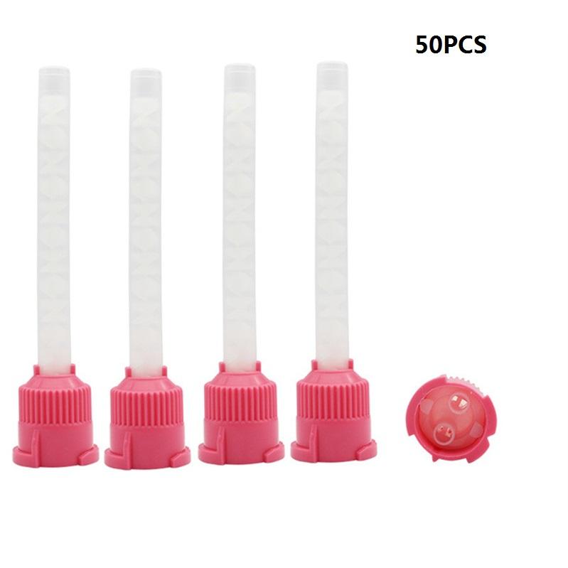 Dental Impression Mixing Tips Silicone Rubber Conveying Mixing Head Disposable Dentistry Lab Material Impression Nozzle Tube
