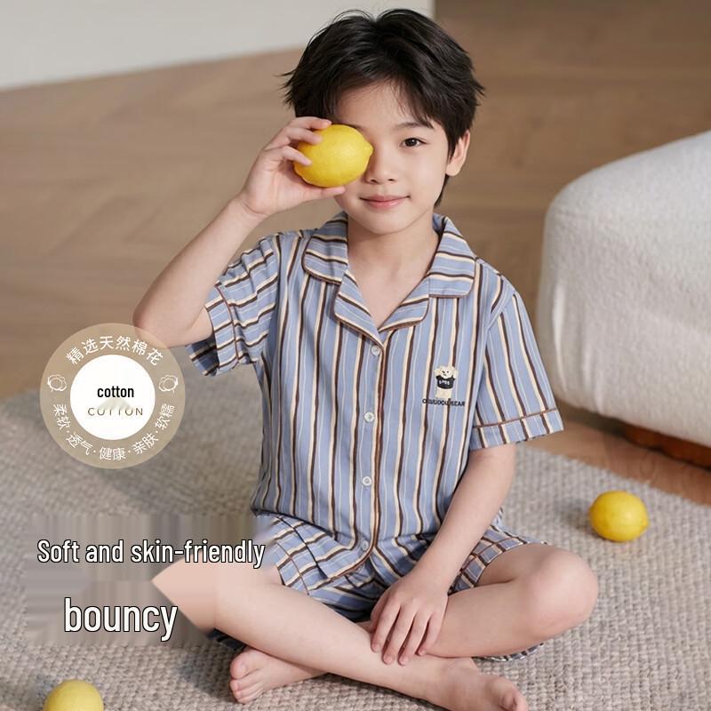 

Children s Breathable Cotton Long-Sleeve Pajama Set 140