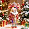 Shining Goat Hanging Ornament Acrylic Animal Hanging Decoration Christmas Tree Ornament  Bag Charms