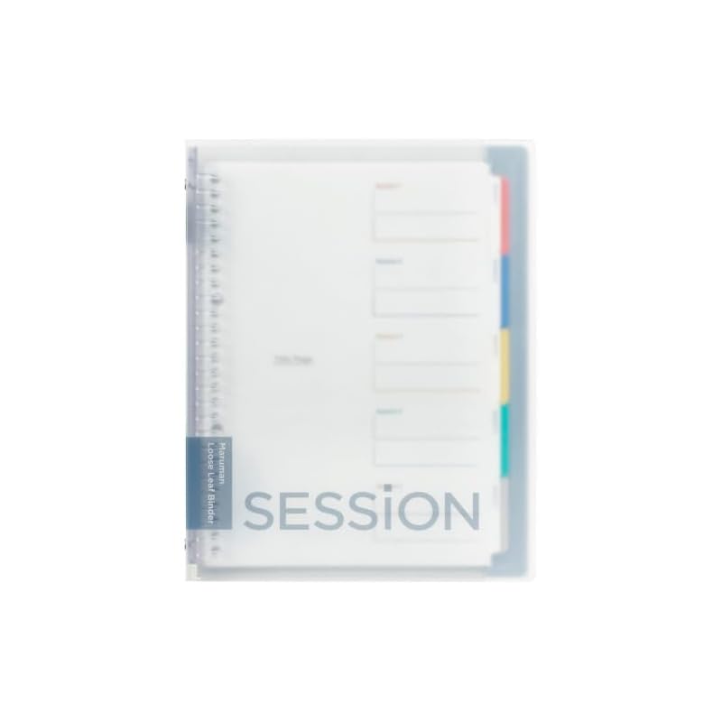 Maruman Loose-Leaf Binder Session B5 26-Hole Clear F310-98