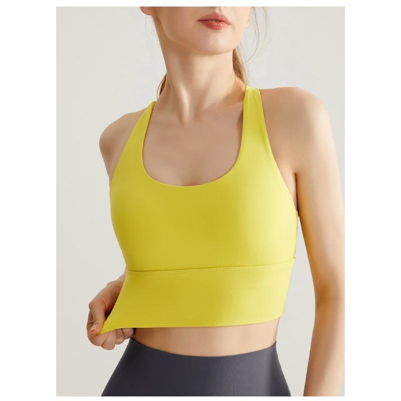 High Support Sports Bra Fixed Padded Backless Yoga Fitness Bra