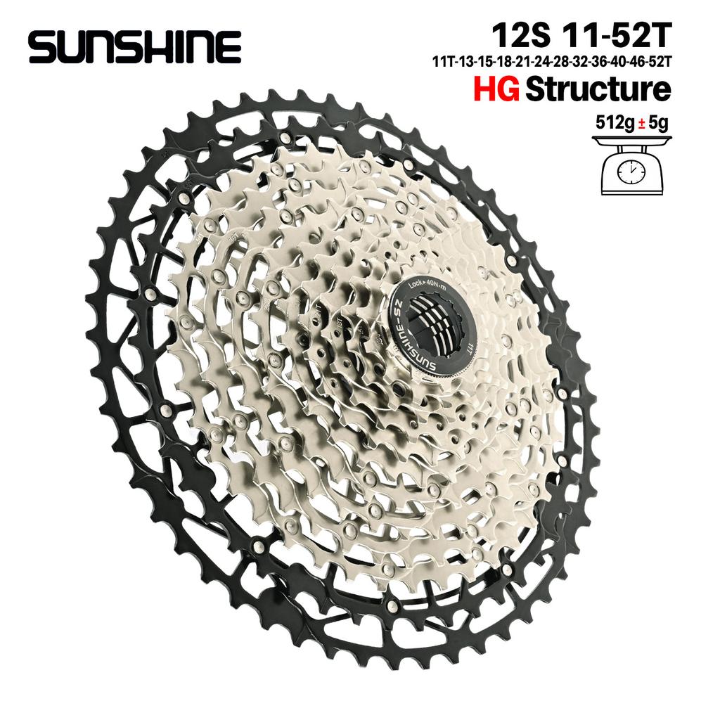 Hg 12 Speed Cassette Lightweight Mtb K7 12-Speed 11 42T 44T 50T 52T Sprocket 12V 42 44 50 Mountain Bike Flywheel