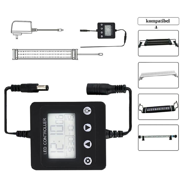 Energy Efficient Aquariums Light Dimmer Timer Simulates Natural Sunlight With Sunrise Sunset Feature For Home Aquariums