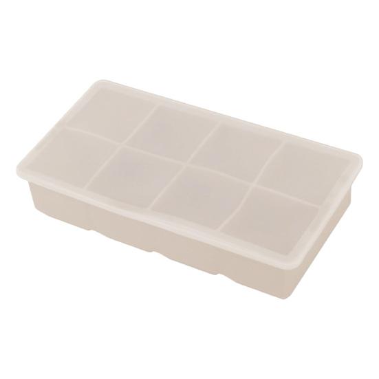 Silicone Ice Cube Tray with Lid 4/6/8 Cavities Easy Release Summer Refrigerator Cocktail Whiskey Ice Maker Press Mold Kitchen Supplies