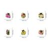 1/6Pcs Animal Brooches Flowers Enamel Pin Set Cartoon Black Cat Brooch For Coat Collar Lapel Pins Metal Badges Jewelry Gift
