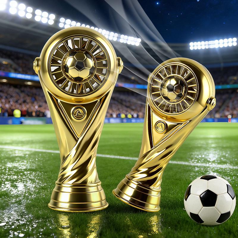 Cross-border Football Trophy Mini Handheld Fan - Fun Souvenir