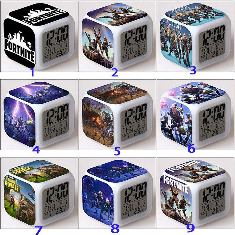 Colorful Multi-function Digital Alarm Clock With Led Display And Thermometer