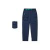 Li Ning Outdoor Series Solid Color Mid Waist Comfortable Breathable Versatile Straight Leg Sports Pants Men pants Navy-Blue AYKUA19-1