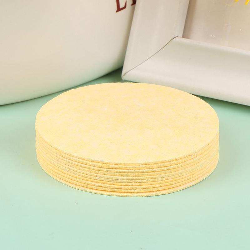 

10 шт. губки для лица сжатая губка для лица для глубокого очищения лица жёлтый