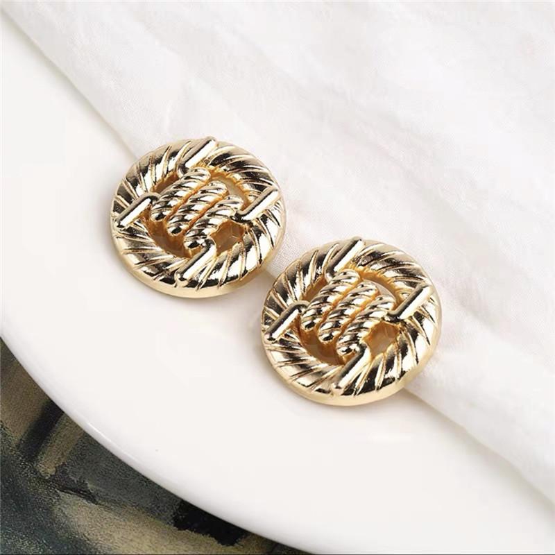 Knotted Design Decorative Buttons for Crafts Sewing Accessories Buttons Golden Metal 20mm Snap Buttons for Clothing Shirt Jacket