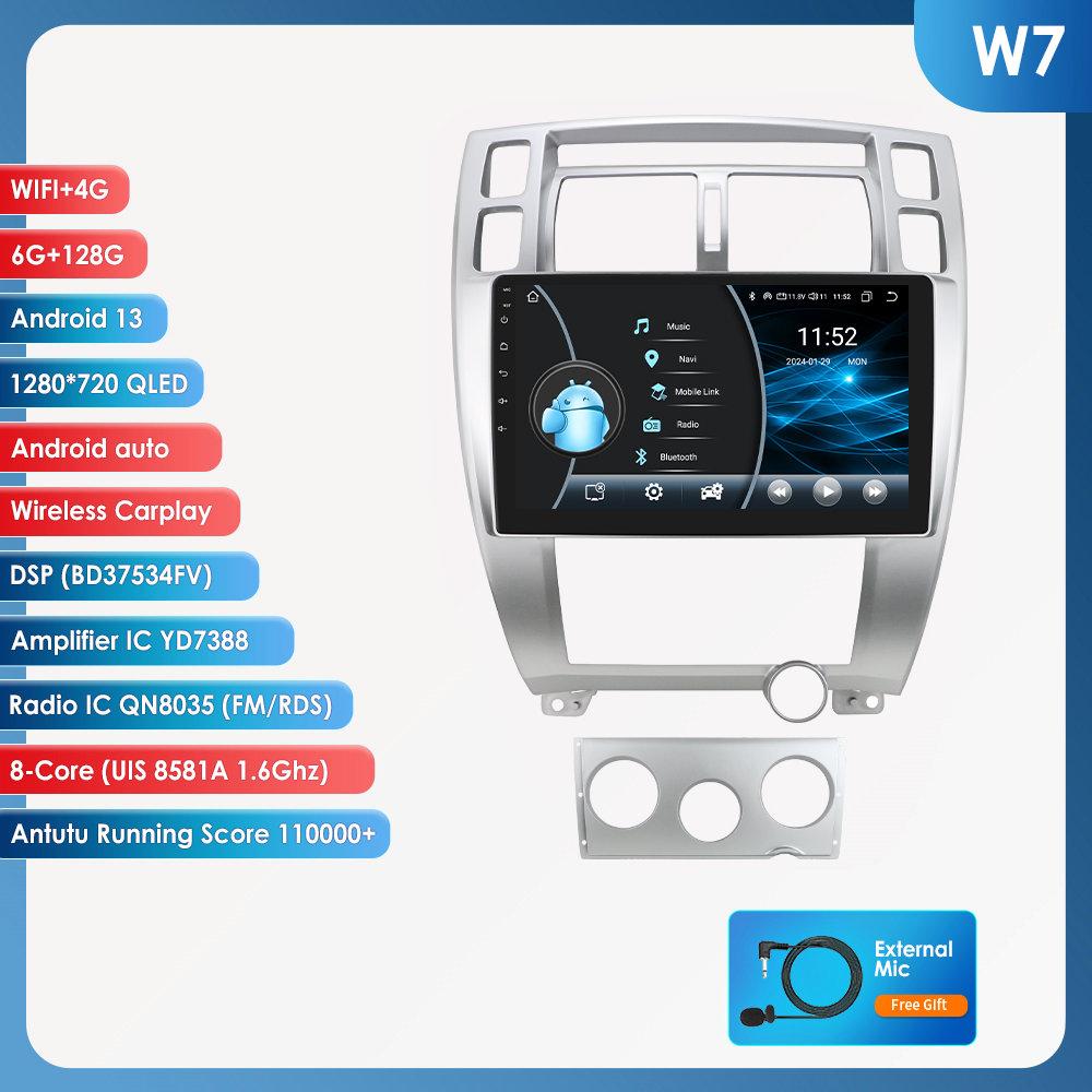 Hizpo 8Core AI Intelligent Screen Android Autoradio for Hyundai Tucson 2004-2009 Car Radio Multimedia Video Player GPS Nav Head Unit Carplay 4G RDS FM