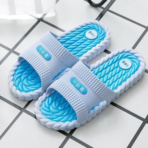 Damen-Hausschuhe für Frühling und Sommer, weiche Sohle, leicht, flach, für den Innenbereich, große, rutschfeste Strandhausschuhe für den Außenbereich