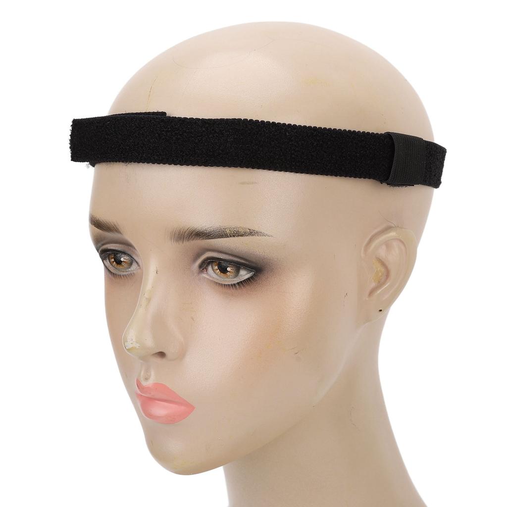 Nasal Cannula Headband Silicone Lining Stretch Adjustable Prevent Ear Soreness Ear Protector Cannula Holder Black