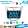 Carplay 2din Android Autoradio Multimidia Videospeler Voor Hyundai Solaris Accent Verna 2010-2016 Met Knop Knop Navigatie GPS 2 + 32 GB