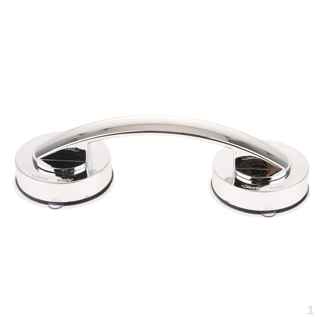 Maniglia per porta in vetro, maniglia per finestra, maniglia per mobile con ventosa, decorazione in argento