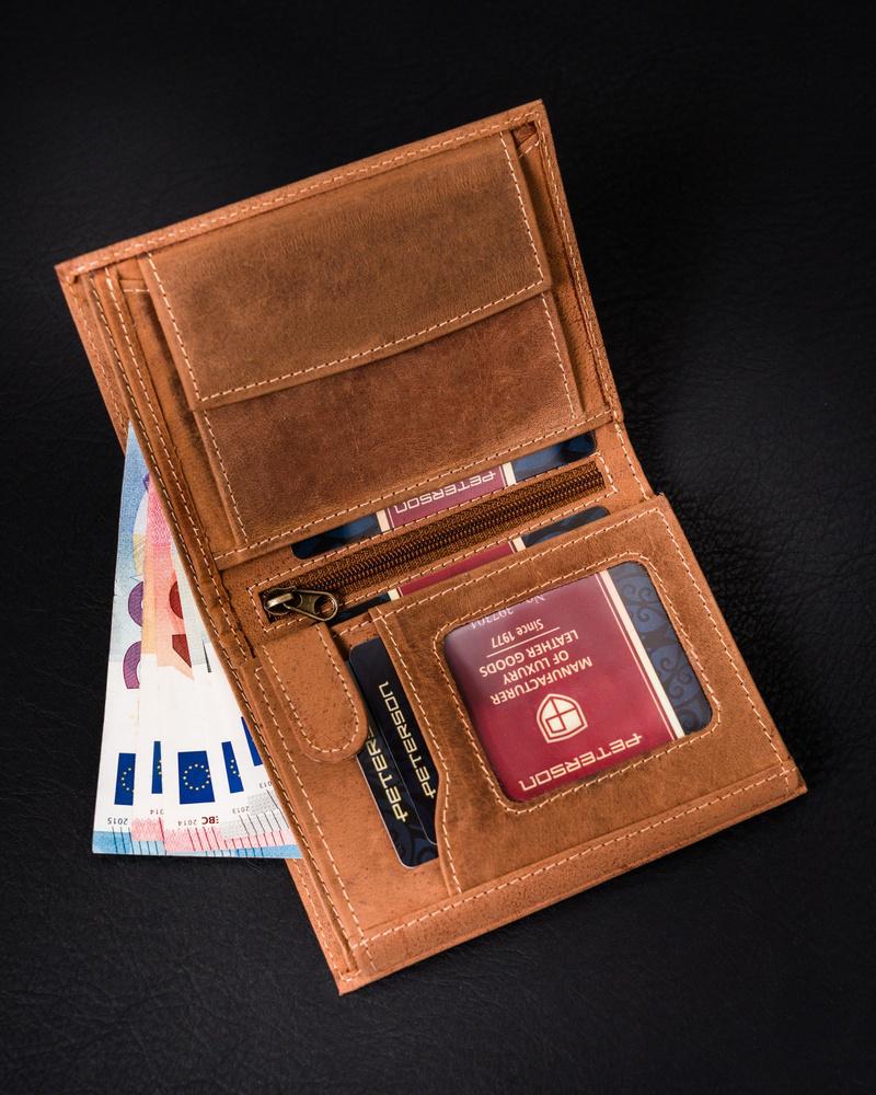 Herren-Lederportemonnaie Peterson PTN 317 2-1-4 HUNTER