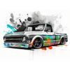 Famous Brand Chevy Vintage Cars Poster Watercolor Canvas Painting Luxurious Wall Art for Man Cave Room Home Decor Car Lover Gift