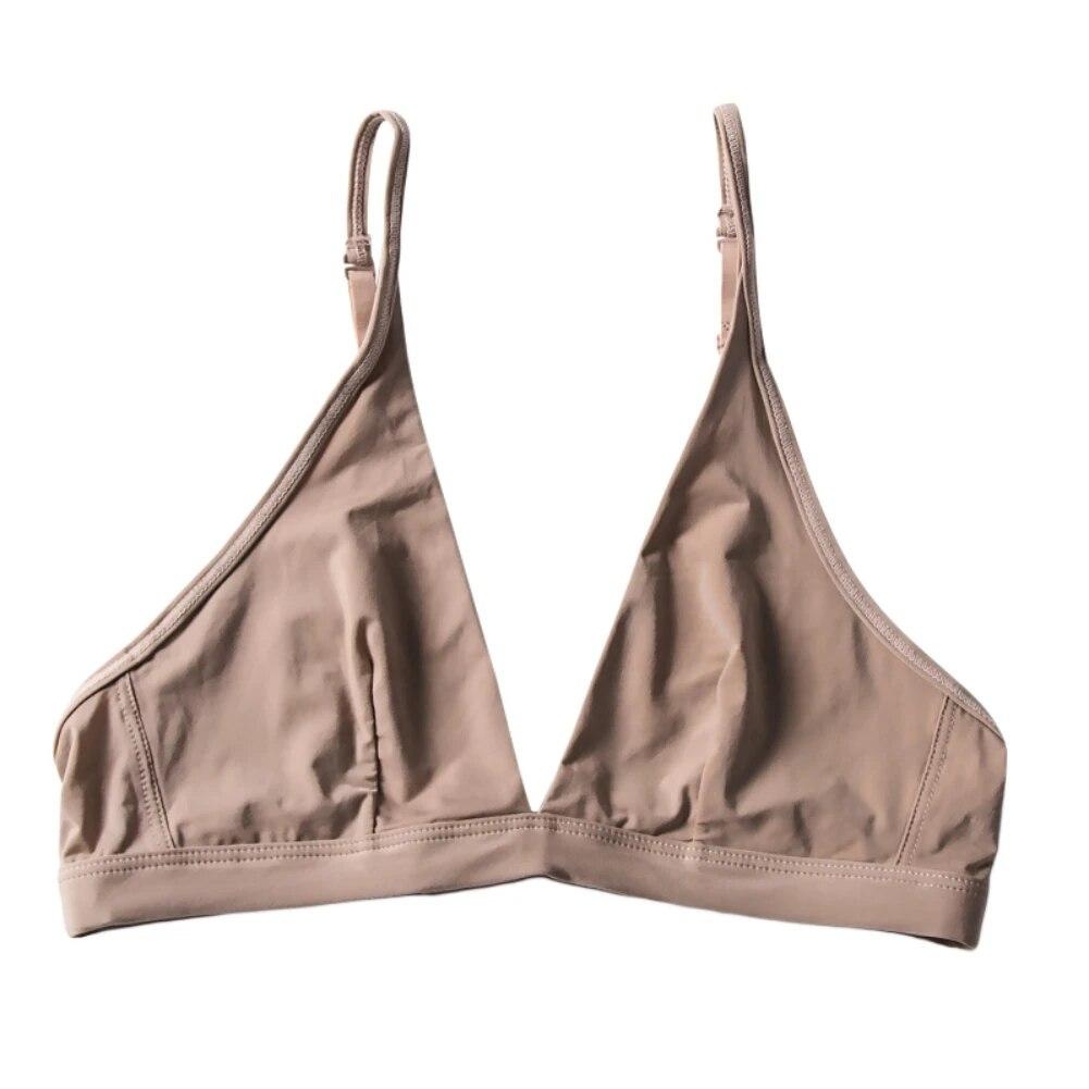 Podprsenky bez podšívky pro ženy Bralette Push up podprsenka s výstřihem do V Spodní prádlo Podprsenka Topy Zapínání na zádech Dámské spodní prádlo