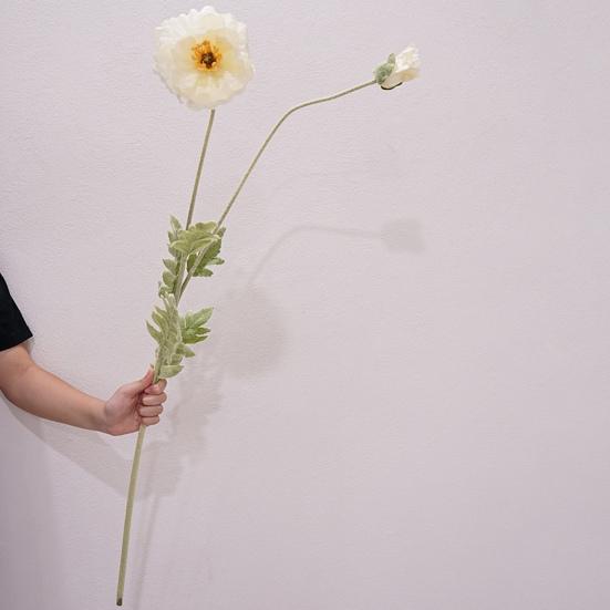 41,34 Zoll Künstliche Mohnblumen mit langem Stiel Realistische Falsche Kornblumen für Bodenvase Heim-Innendekor Hochzeitsveranstaltung