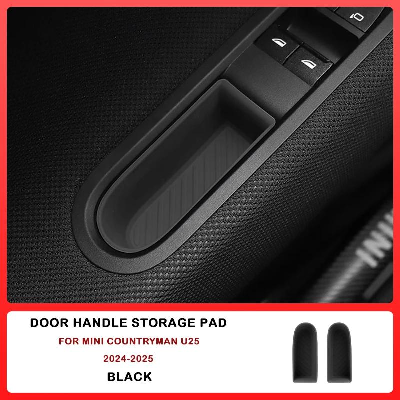 For Mini Cooper U25 Countryman Car Dashboard Storage Box Central Control Storage Wireless Charging Silicone Pad Auto Accessories