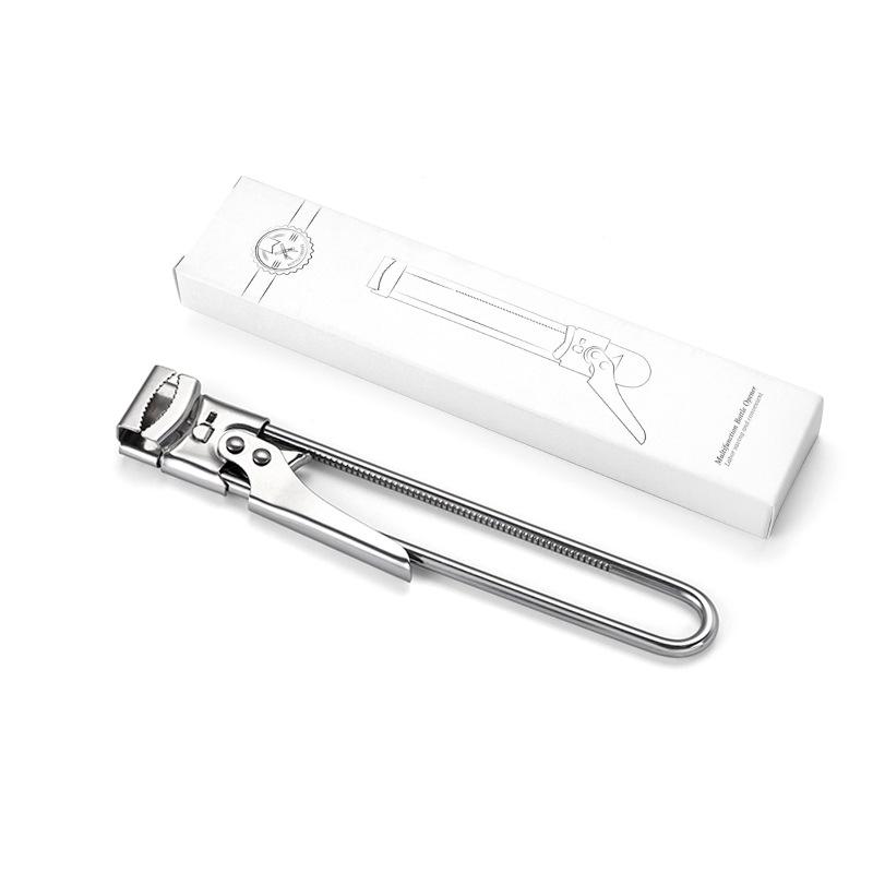 

Новый нескользящий консервный нож из нержавеющей стали, регулируемый открывалка для бутылок