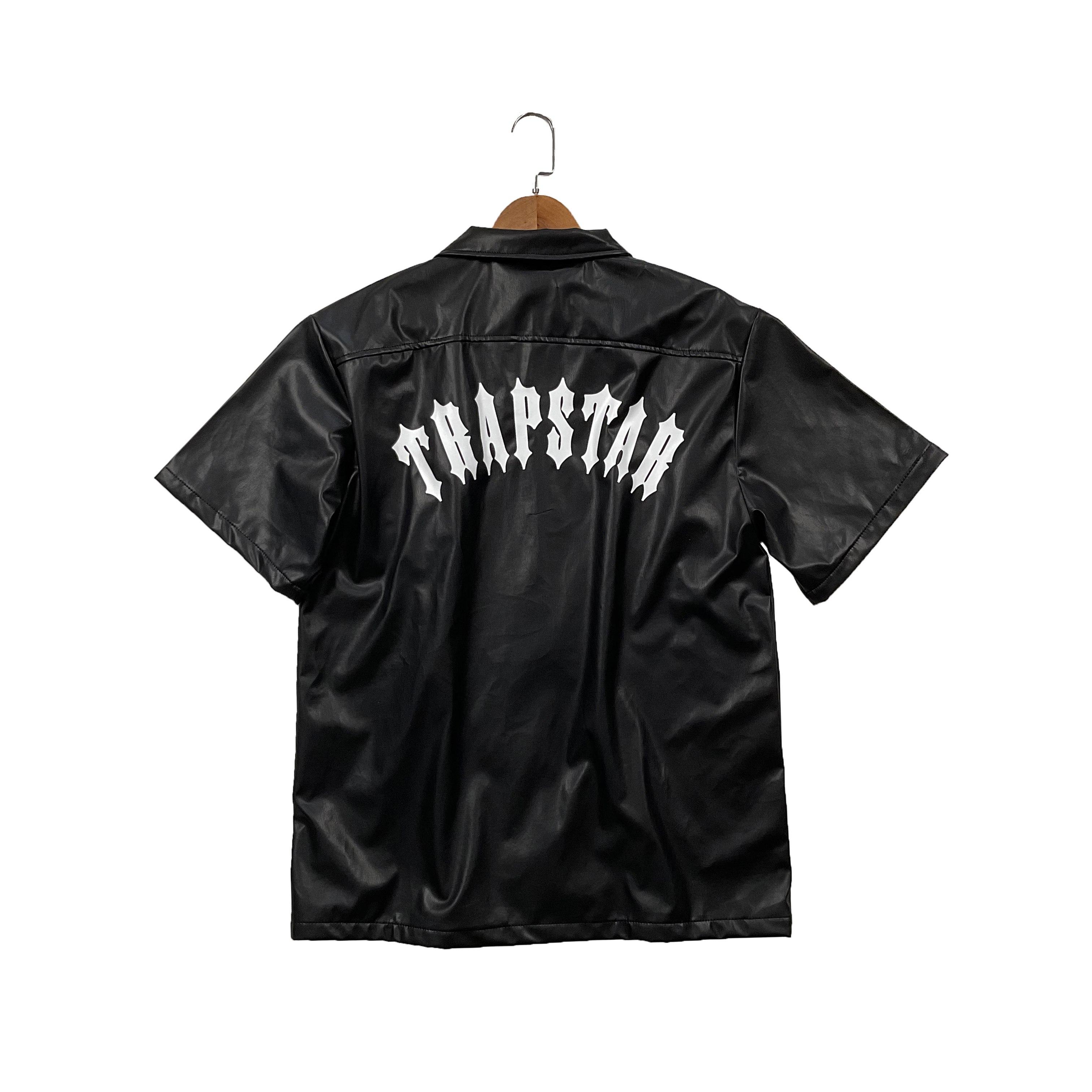 

Trapstar London 2025 New Summer American Leather Logo Embroidered Loose Casual Zipper Jacket XL