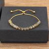 Nidin Luxury Men 4 Colors Evil Eye Beads Chain Bracelets Bangles Adjustable Party Wedding Elegant  Jewelry Gift For Female Male