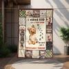 1 Stück Yorkshire Terrier, Echter Freund, Pfotenabdrücke Digital Bedruckte Flanelldecke, Super Weiche Plüsch Fleece Bettdecke, Vielseitig für Vier Jahreszeiten
