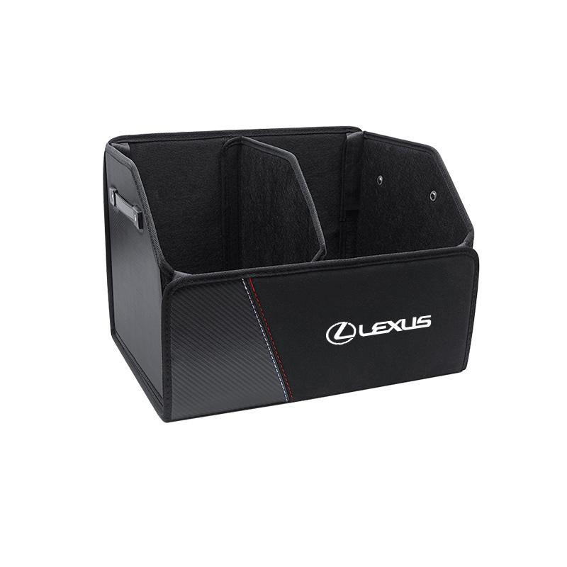 Car Trunk Suede Storage Box Toolbox Interior Accessories For Lexus F-SPORT ES RX NX LS UX LM LX GX LC RZ IS CT GS RC HS SC TX