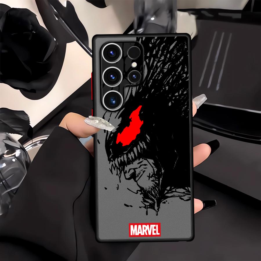 Case for Samsung Galaxy S26 S22 S23 FE S20 S25 Ultra S21 S24 Plus Note 20 10+ Funda Phone Cover Marvels Spider-Man Venom